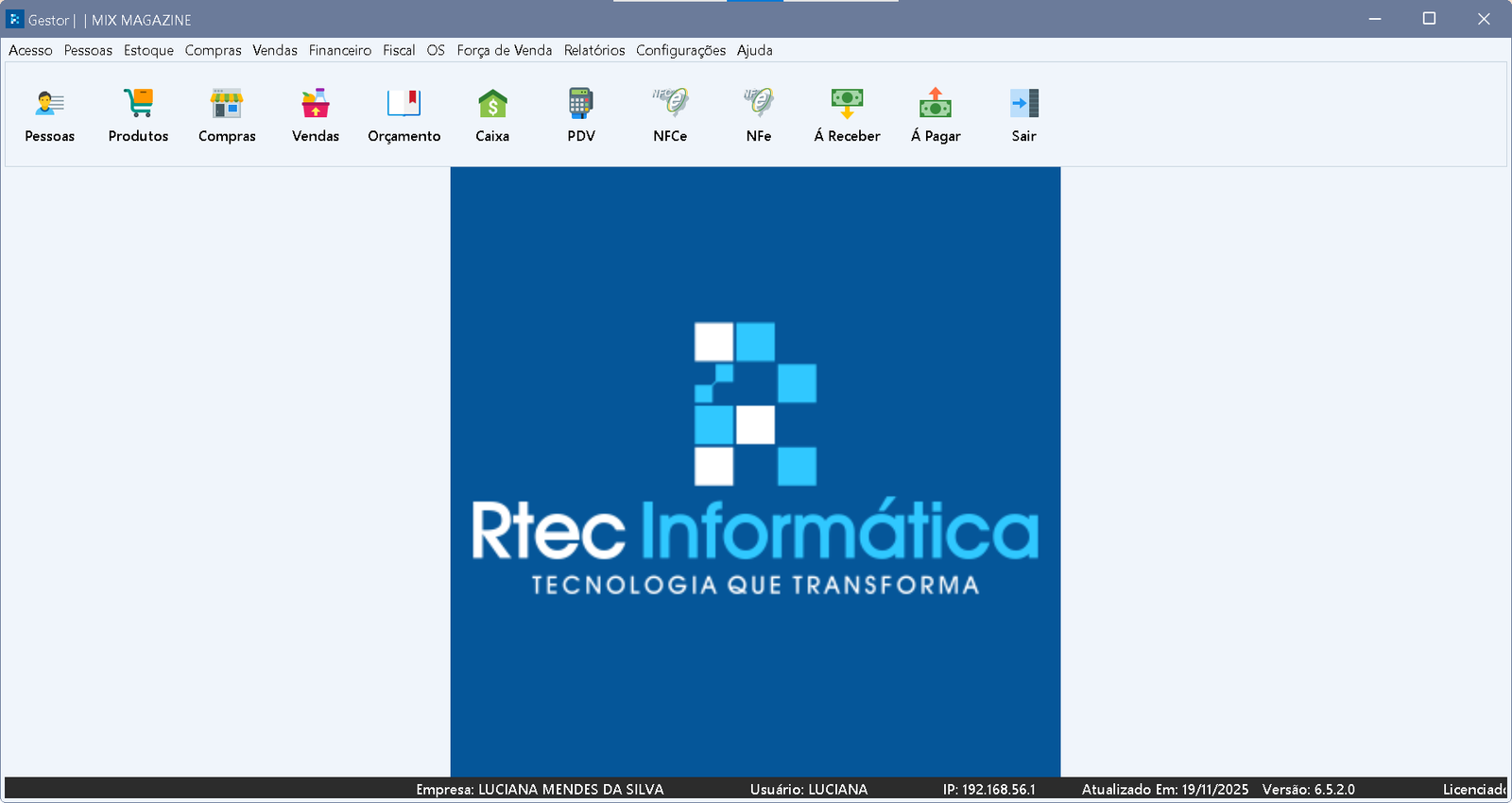 Parâmetros da Empresa